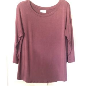 Maurice’s mauve 3/4 sleeve top